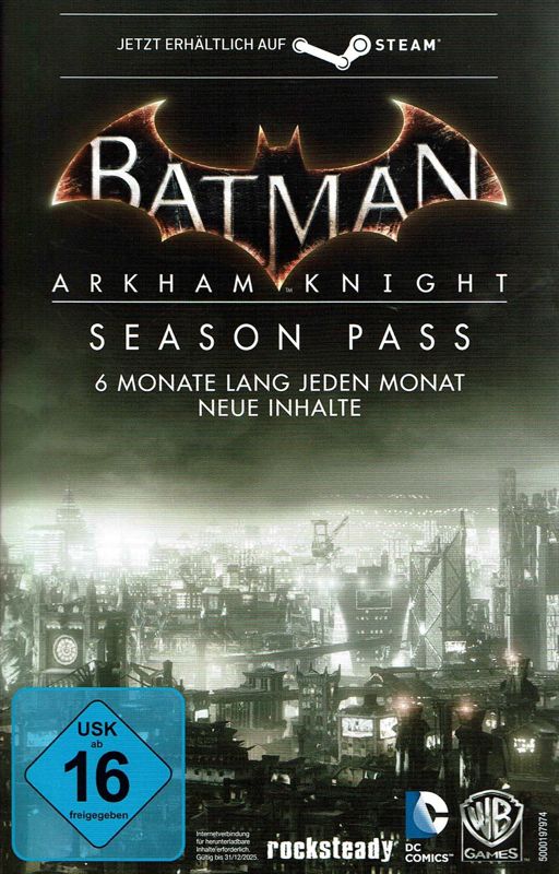 Advertisement for Batman: Arkham Knight (Windows): Season Pass