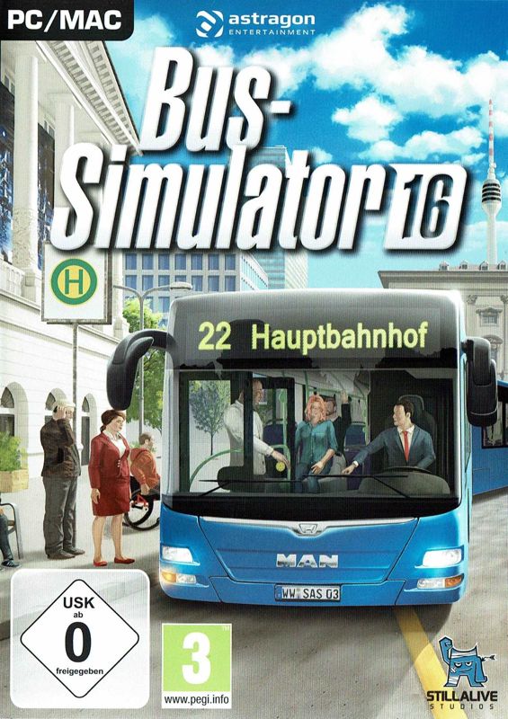 Front Cover for Bus Simulator 16 (Macintosh and Windows)