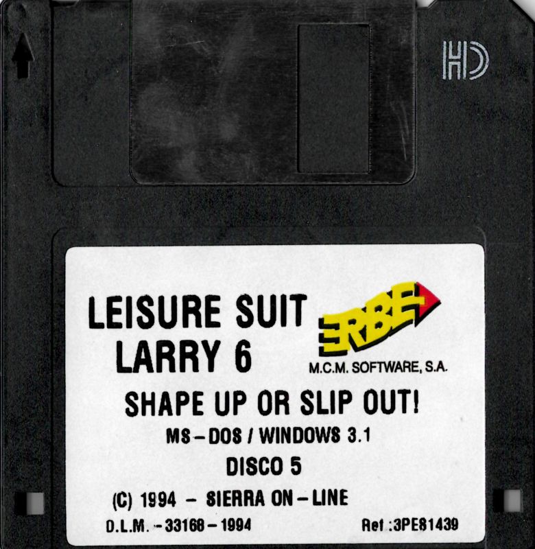 Media for Leisure Suit Larry 6: Shape Up or Slip Out! (DOS and Windows 3.x): Disk 5