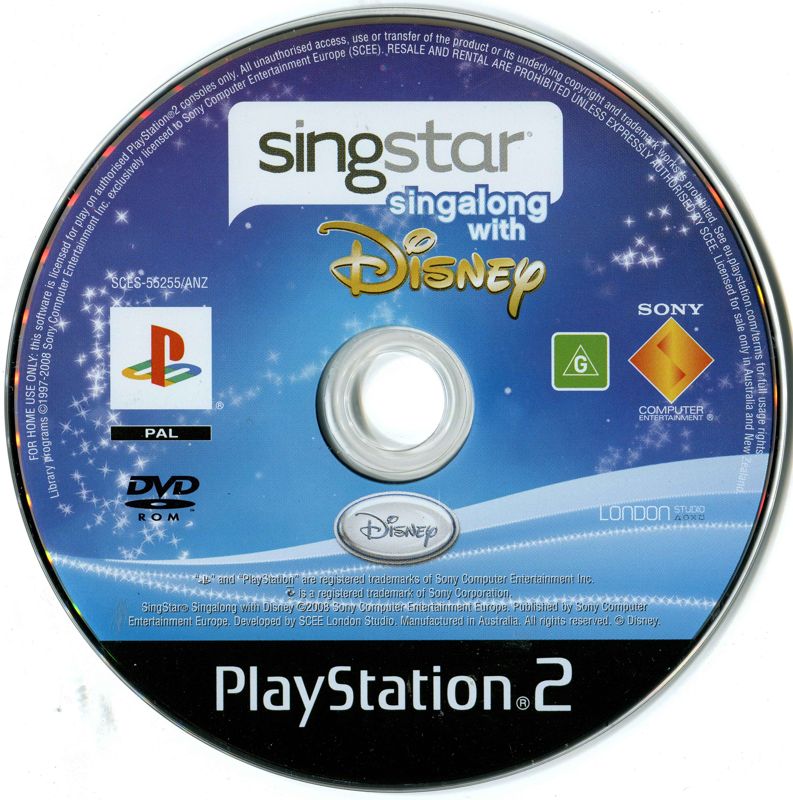 Media for SingStar: Singalong with Disney (PlayStation 2)
