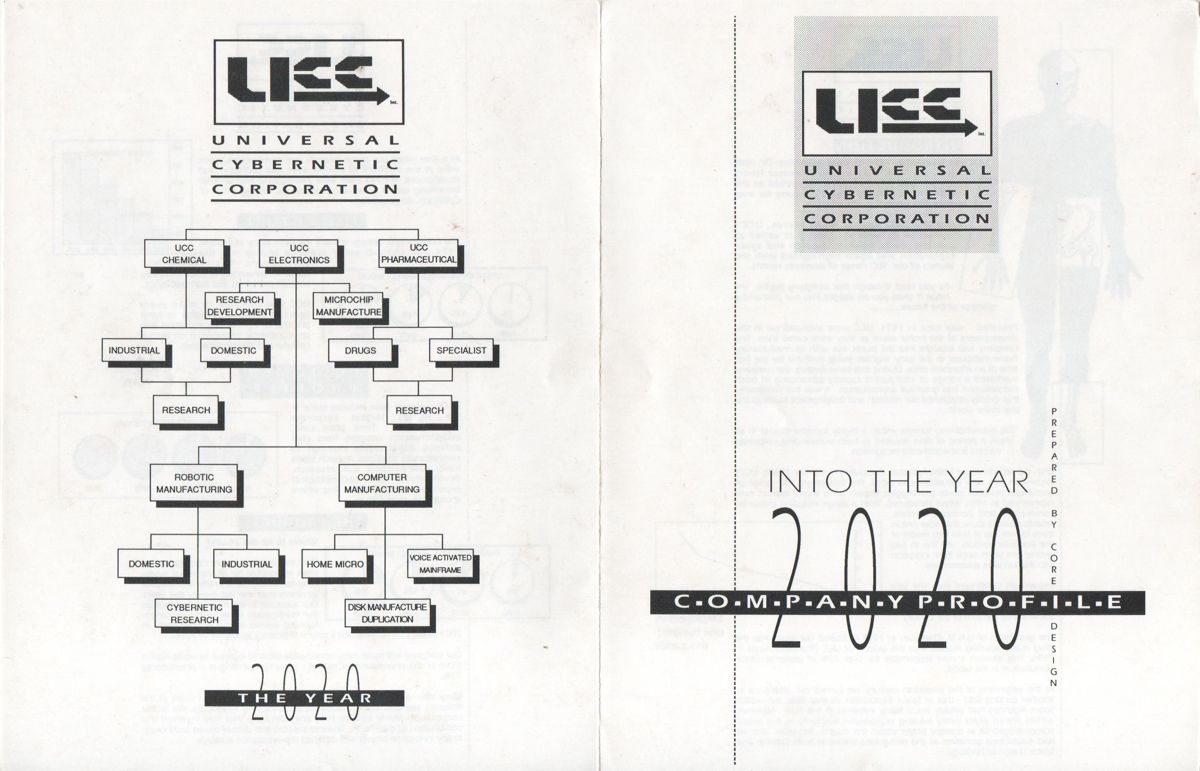 Extras for Corporation (Amiga): Company Profile - Side A