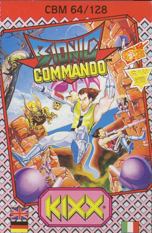 Front Cover for Bionic Commando (Commodore 64) (Budget re-release)