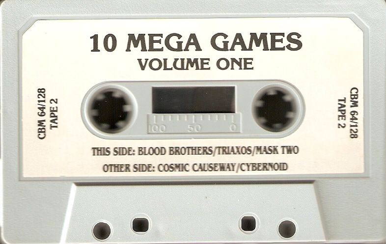 Media for 10 Mega Games Volume One (Commodore 64): Tape 2/2
