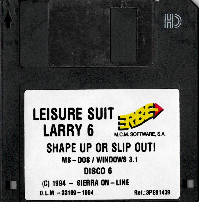 Media for Leisure Suit Larry 6: Shape Up or Slip Out! (DOS and Windows 3.x): Disk 6