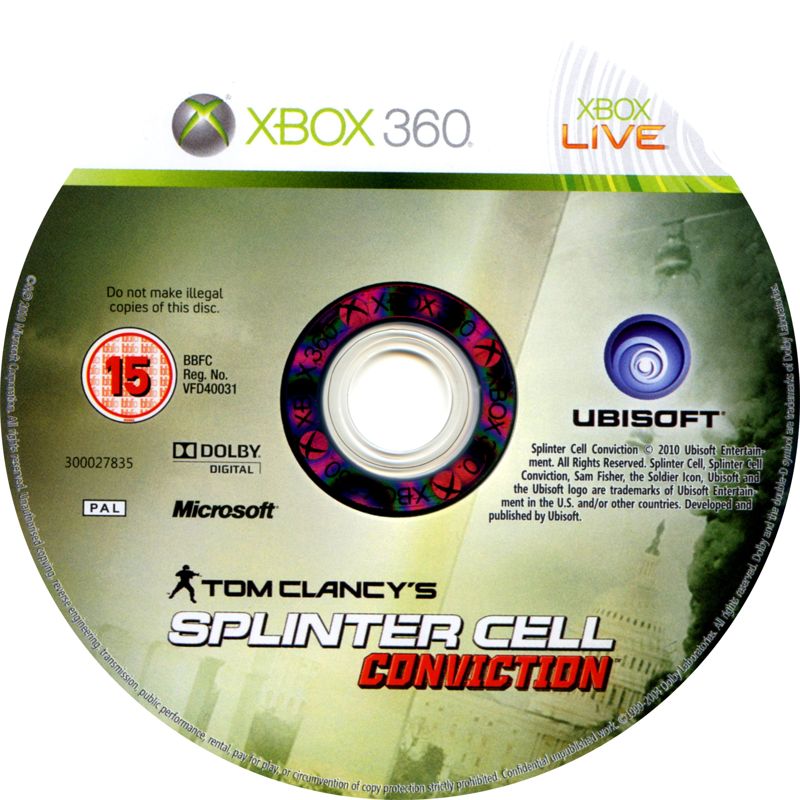 Tom Clancy's Splinter Cell: Conviction (2010) - MobyGames