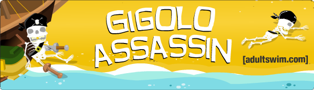 Front Cover for Gigolo Assassin (Browser) (Cover on Mediatonic's site, linking to Adult Swim)
