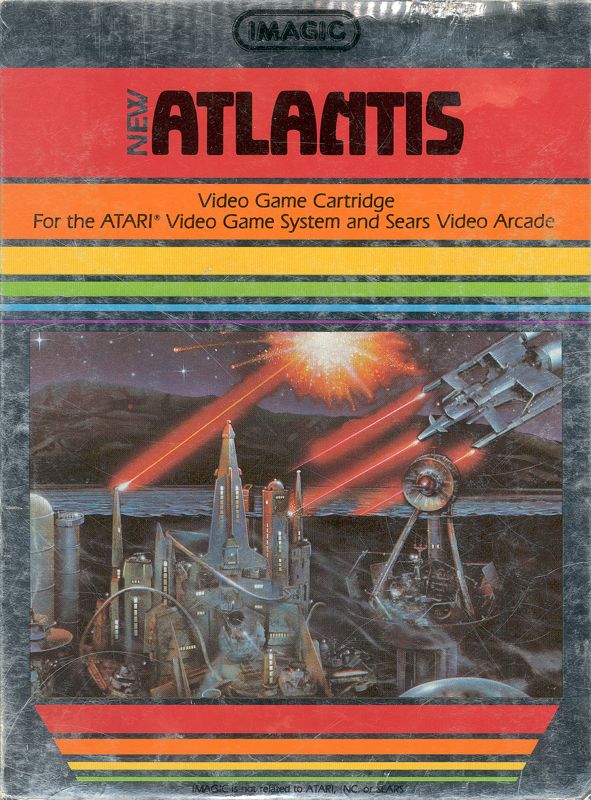 Front Cover for Atlantis (Atari 2600) (Night Scene label)