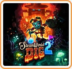 Front Cover for SteamWorld Dig 2 (Nintendo 3DS) (download release)