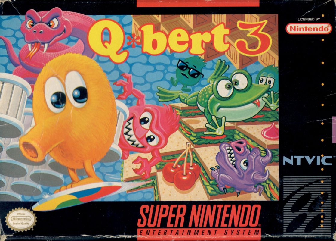 Front Cover for Q*bert 3 (SNES)
