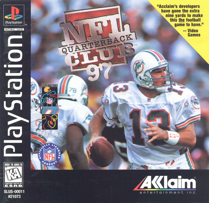 Front Cover for NFL Quarterback Club 97 (PlayStation) (Alternate with ad)
