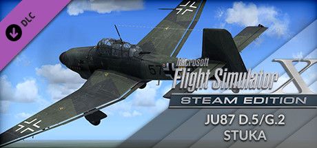 Front Cover for Microsoft Flight Simulator X: Steam Edition - JU87 D.5/G.2 Stuka (Windows) (Steam release)