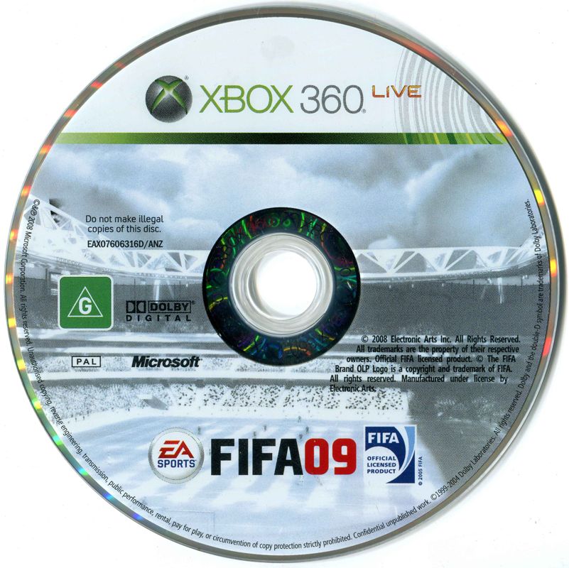 Media for FIFA Soccer 09 (Xbox 360)