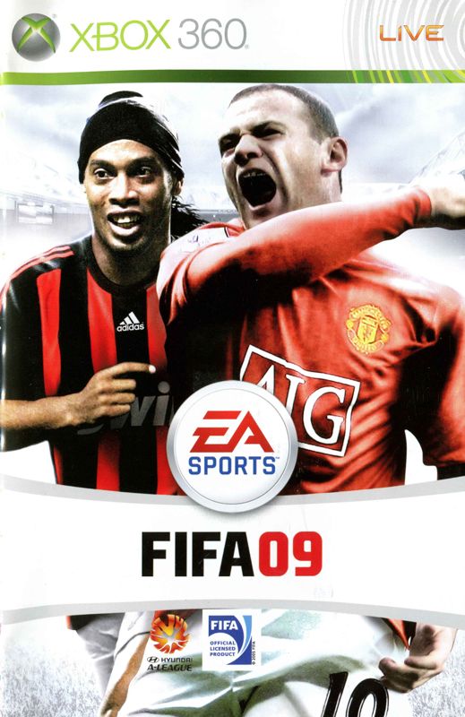 Manual for FIFA Soccer 09 (Xbox 360): Front