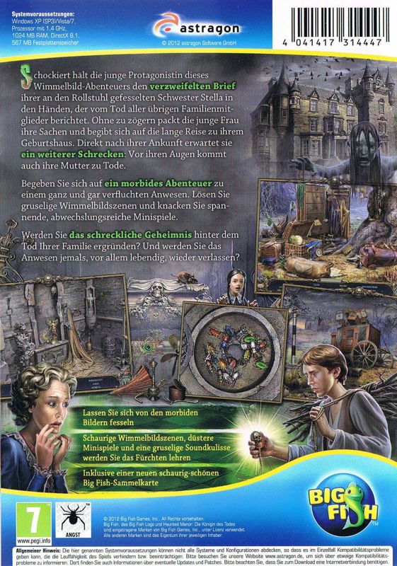 Back Cover for Haunted Manor: Queen of Death (Windows)