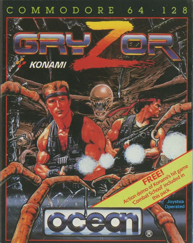Front Cover for Contra (Commodore 64) (Cassette tape release)