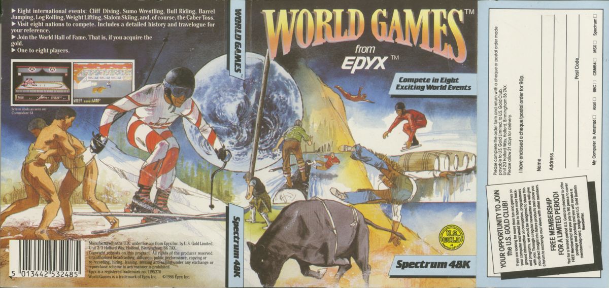 Full Cover for World Games (ZX Spectrum)