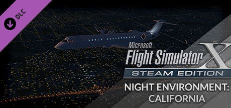 Front Cover for Microsoft Flight Simulator X: Steam Edition - Night Environment: California (Windows) (Steam release)