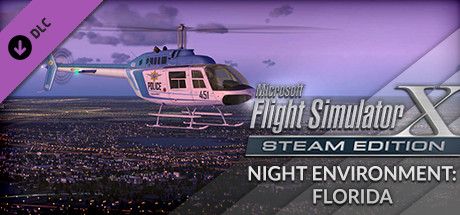 Front Cover for Microsoft Flight Simulator X: Steam Edition - Night Environment: Florida (Windows) (Steam release)