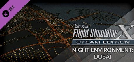 Front Cover for Microsoft Flight Simulator X: Steam Edition - Night Environment: Dubai (Windows) (Steam release)
