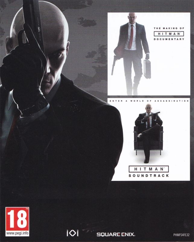 Extras for Hitman: The Complete First Season (Steelbook Edition) (PlayStation 4): Square Enix Registration Flyer - Front