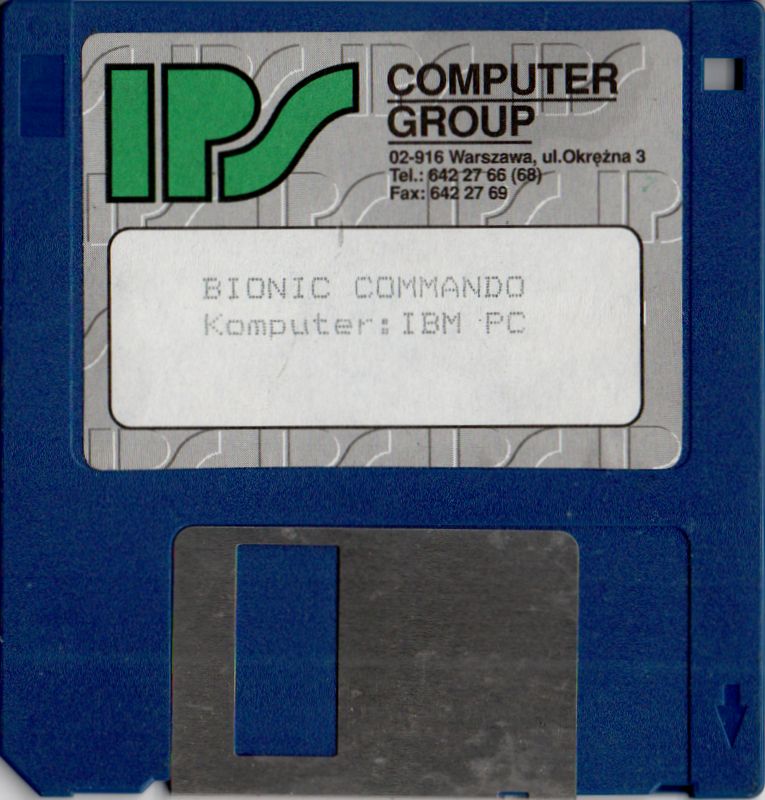 Media for Bionic Commando (DOS) (Kixx release)