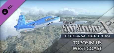 Front Cover for Microsoft Flight Simulator X: Steam Edition - Toposim US West Coast (Windows) (Steam release)