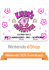 Front Cover for Kirby's Adventure (Nintendo 3DS)