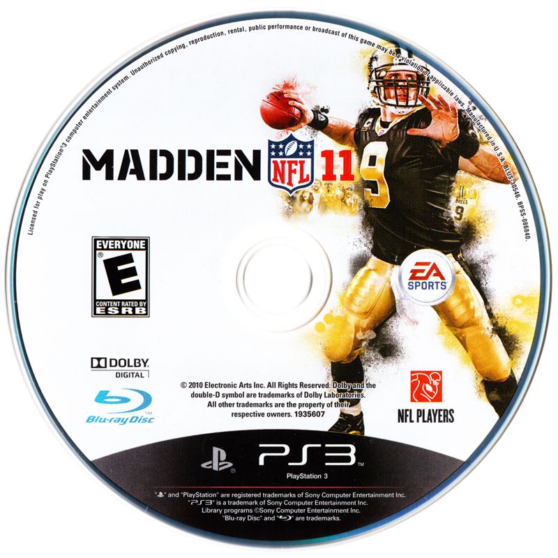 Media for Madden NFL 11 (PlayStation 3)