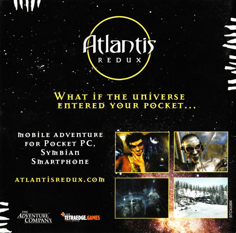 Manual for Atlantis: Evolution (Windows): Back