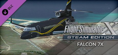Front Cover for Microsoft Flight Simulator X: Steam Edition - Falcon 7X (Windows) (Steam release)
