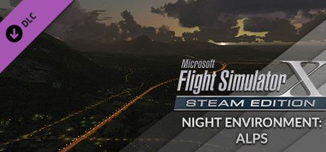 Front Cover for Microsoft Flight Simulator X: Steam Edition - Night Environment: Alps (Windows) (Steam release)