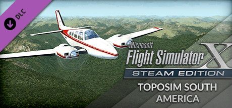 Front Cover for Microsoft Flight Simulator X: Steam Edition - Toposim South America (Windows) (Steam release)