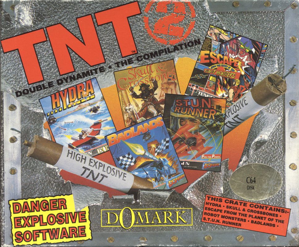 Front Cover for TNT 2: Double Dynamite - The Compilation (Commodore 64)