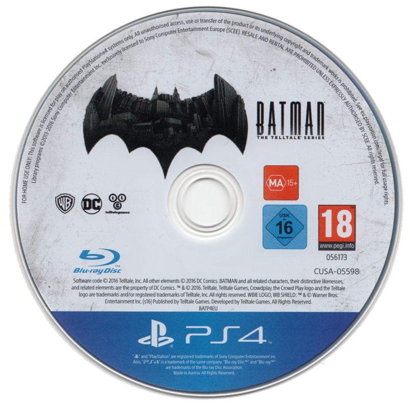 Media for Batman: The Telltale Series (PlayStation 4)