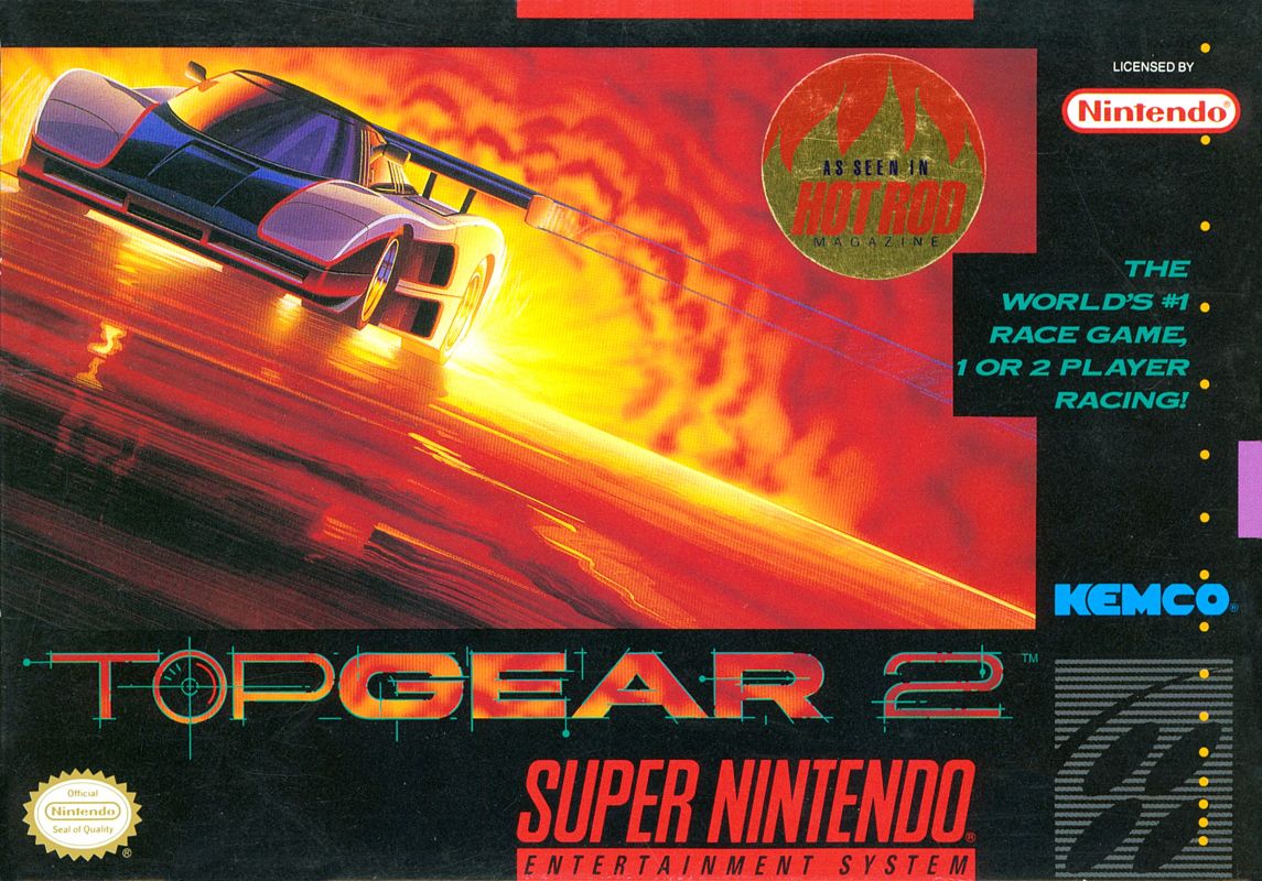 Front Cover for Top Gear 2 (SNES)