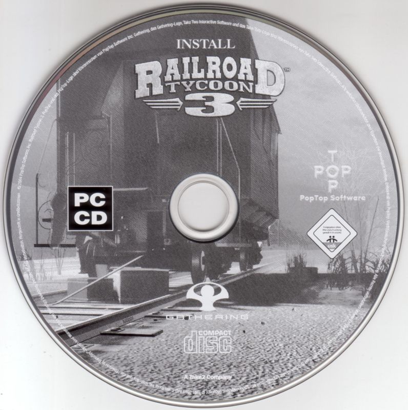 Media for Railroad Tycoon 3 (Windows): Installation disc