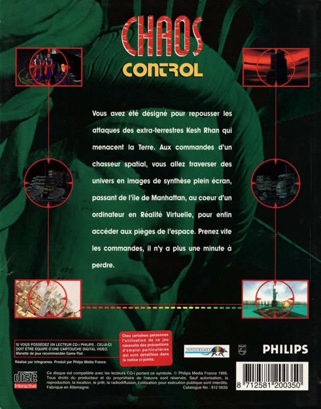 Back Cover for Chaos Control (CD-i)