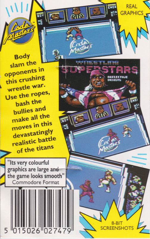 Back Cover for Wrestling Superstars (ZX Spectrum)