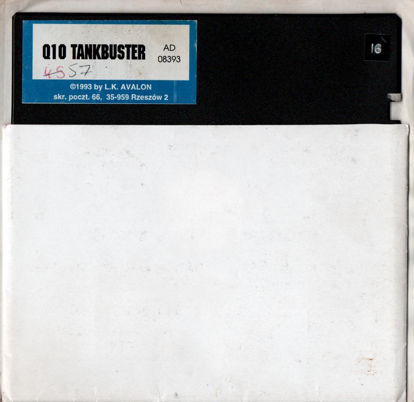 Inside Cover for Q10 Tankbuster (Commodore 64) (5.25" disk release): Right Flap + Media