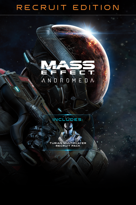 Front Cover for Mass Effect: Andromeda (Recruit Edition) (Xbox One) (download release): 2nd version