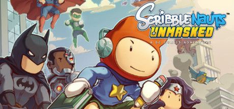 Front Cover for Scribblenauts Unmasked: A DC Comics Adventure (Windows) (Steam release)