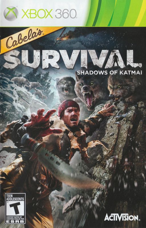 Manual for Cabela's Survival: Shadows of Katmai (Xbox 360): Front