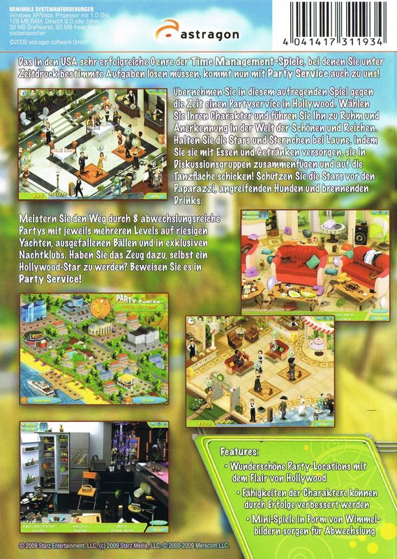 Back Cover for Party Down (Windows)