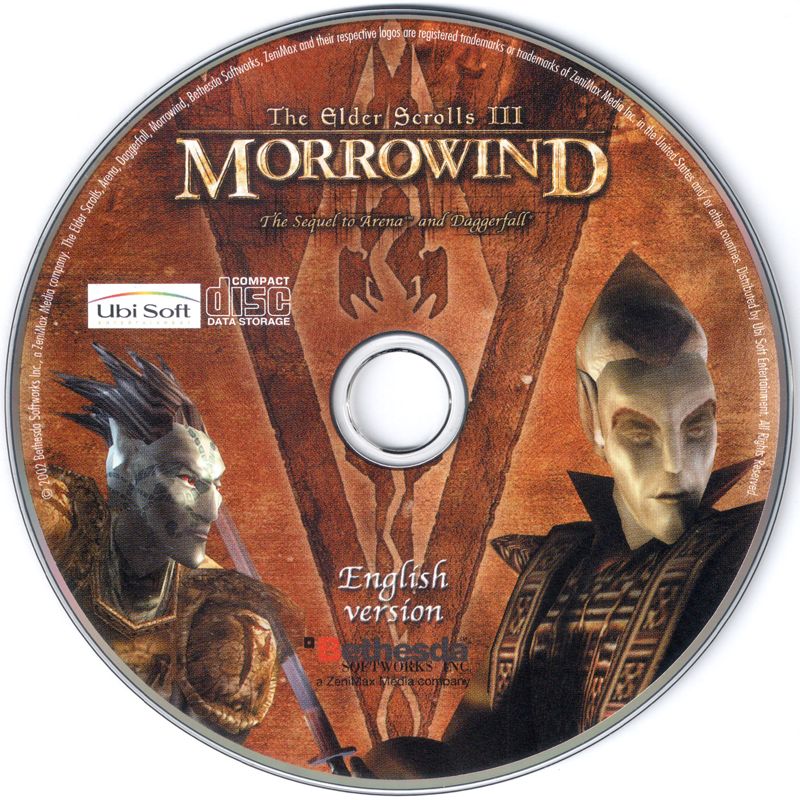 Media for The Elder Scrolls III: Morrowind (Windows): Game Disc
