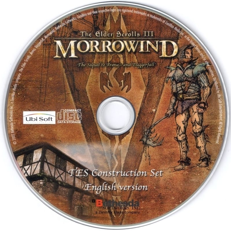 Media for The Elder Scrolls III: Morrowind (Windows): Construction Set Disc