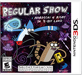 Front Cover for Regular Show: Mordecai & Rigby in 8-Bit Land (Nintendo 3DS) (download release)