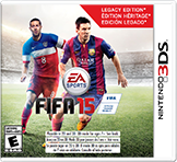 Front Cover for FIFA 15: Legacy Edition (Nintendo 3DS) (download release)