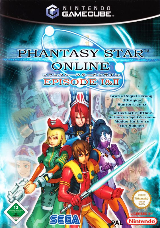 Front Cover for Phantasy Star Online: Episode I & II (GameCube) (Re-release)