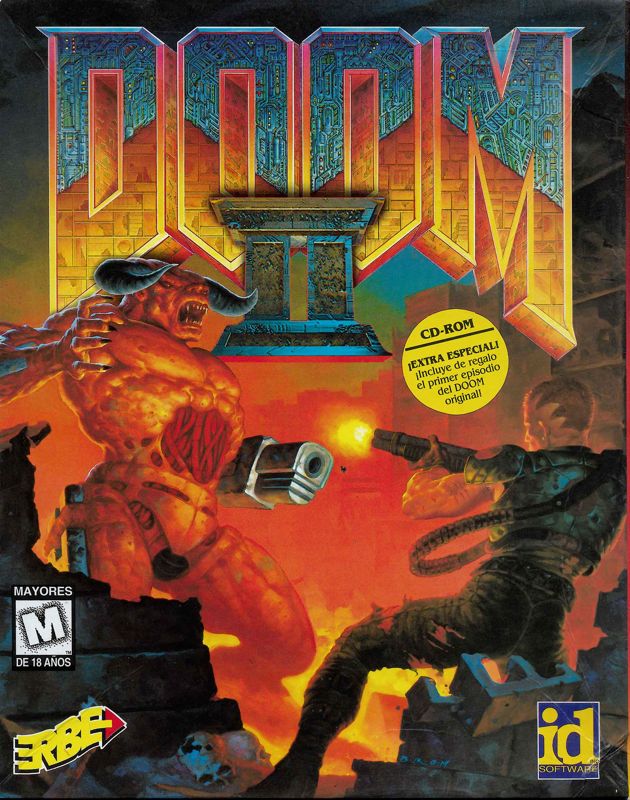 Front Cover for Doom II (DOS) (CD-ROM version)