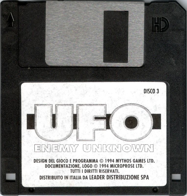 Media for X-COM: UFO Defense (DOS): Disk 3